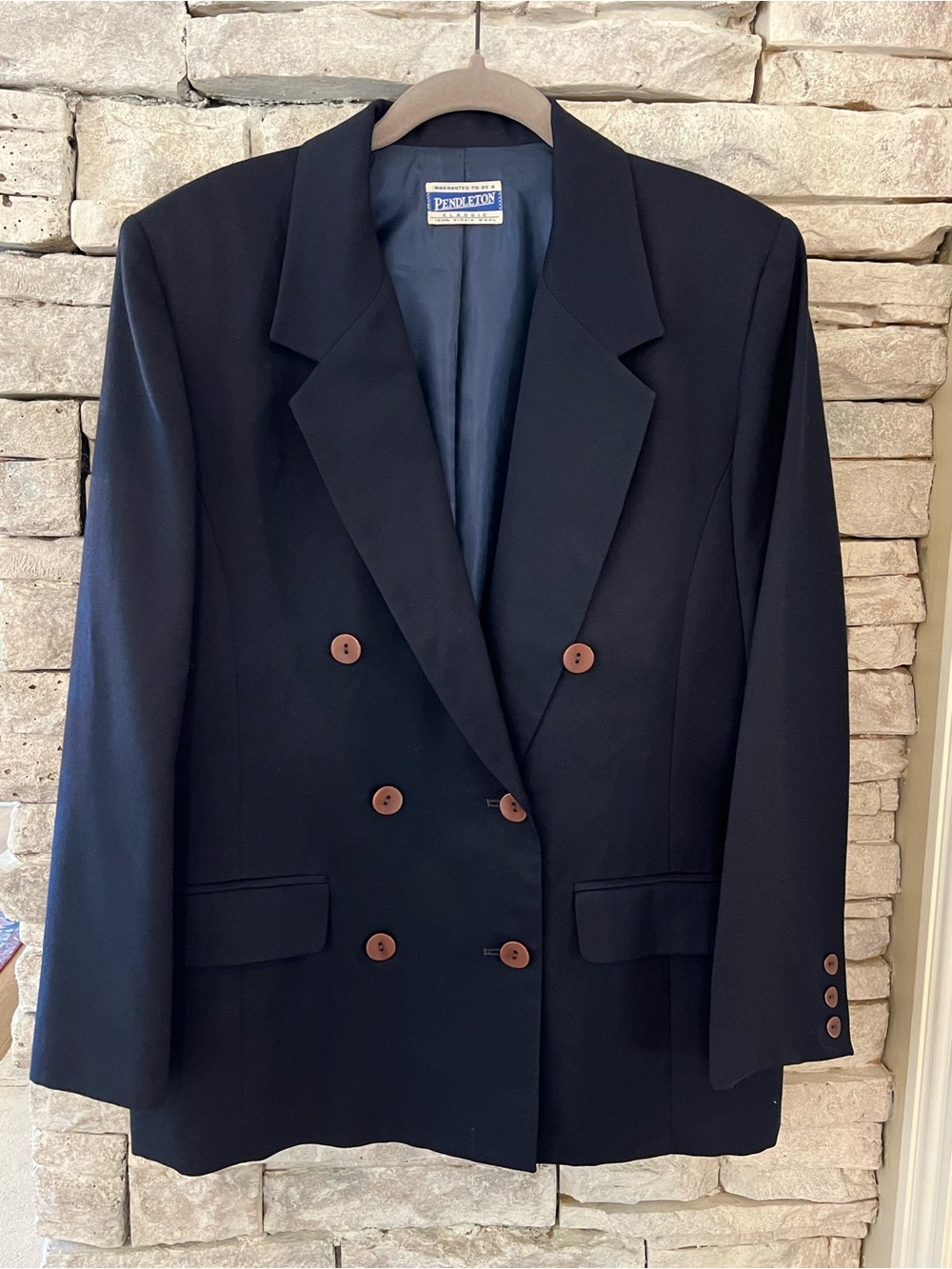 Pendleton Women's Double-Breasted Navy